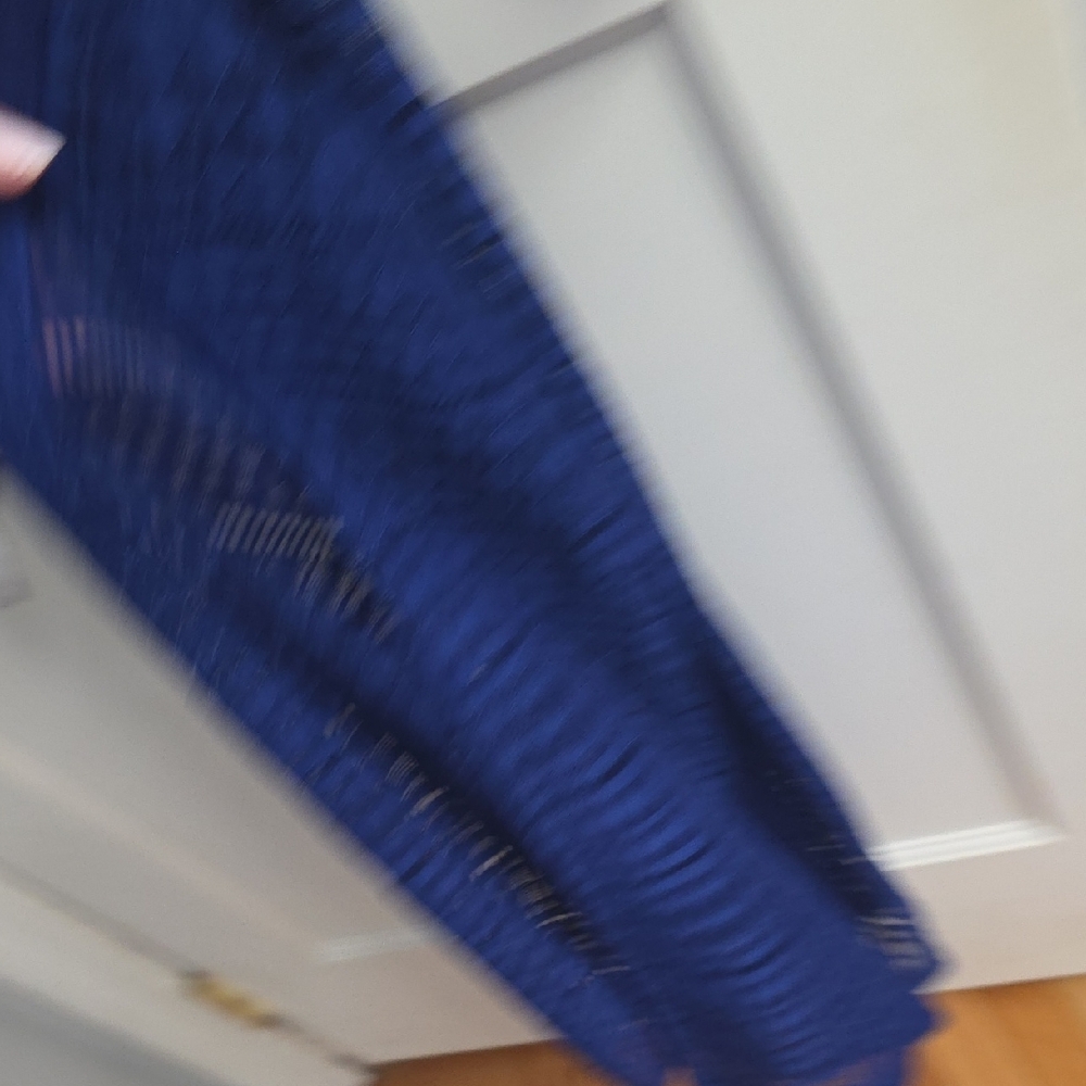 💚5/$20💚Shinestar Royal Blue Textured Dress - Picture 6 of 6
